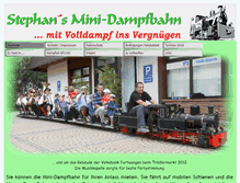 Tablet Screenshot of mini-dampfbahn.com